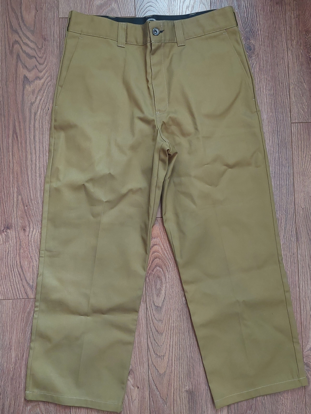 Dickies Skate Men's Chino Pants in Olive Green - Classic Straight Fit 34x25
